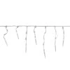60 White LED Icicle Mini Christmas Lights - 5.75 Ft White Wire
