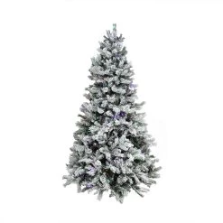 9' Pre-Lit Medium Flocked Victoria Pine Artificial Christmas Tree - Dual Color LED Lights -Christmas Decoration Store olqqnihi7lk9vztd2hxdjzn836auejh3 42791.1667536497
