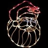 18" Lighted Santa Claus Christmas Window Silhouette Decoration
