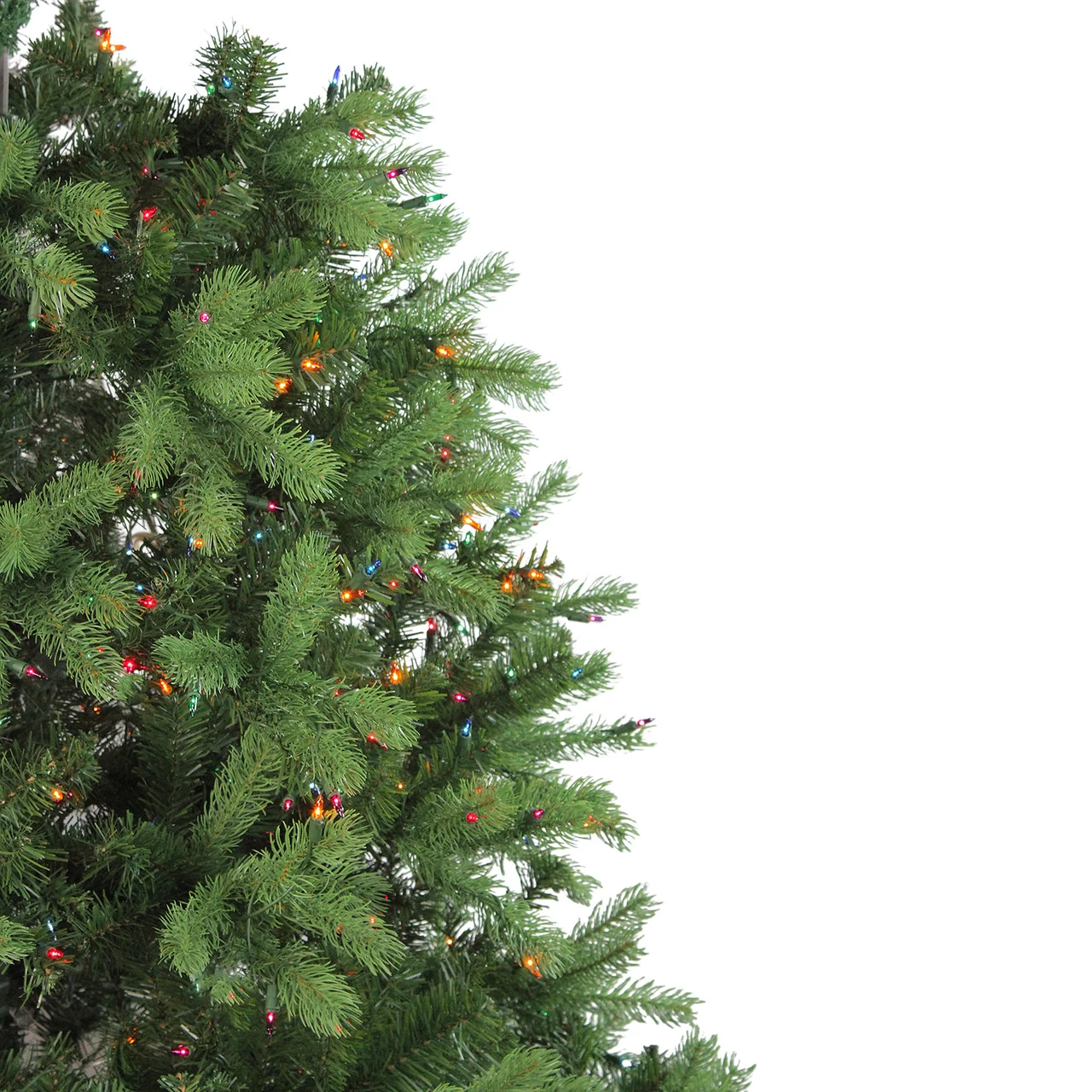 6.5' Pre-Lit Noble Fir Full Artificial Christmas Tree, Multicolor Lights 7 6.5' Pre-Lit Noble Fir Full Artificial Christmas Tree, Multicolor Lights - Image 5