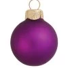 40ct Soft Purple Glass Matte Christmas Ball Ornaments 1.5" (35mm)