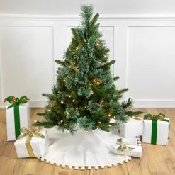 3' X 29" Pre-Lit Ashcroft Cashmere Pine Full Artificial Christmas Tree - Clear Dura Lights