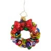 Christopher Radko Joyful Wreath Gem Glass Christmas Ornament 1018354 -Christmas Decoration Store radko 1018354 1update 62570.1684507610