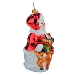 Christopher Radko Frosty And Baby Fawn Glass Christmas Ornament 1019981 -Christmas Decoration Store radko 1019981 2 71106.1684420685