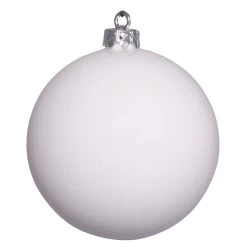 Shiny White Shatterproof Christmas Ball Ornament 15.75" (400mm)