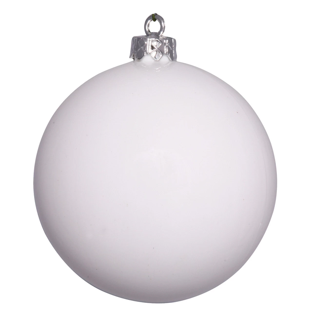 Shiny White Shatterproof Christmas Ball Ornament 15.75" (400mm) 3 Shiny White Shatterproof Christmas Ball Ornament 15.75" (400mm)