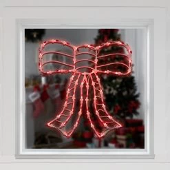 14" Lighted Red Bow Window Silhouette Christmas Decoration -Christmas Decoration Store sienna 624fy11j 2 32337.1667571967
