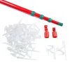 Set Of 25 Ladderless Red And Green Light Hanging Kit, 11ft -Christmas Decoration Store simpleliving 711125 25ct 11ftladderlesslighthangingkit pieces 89465.1667572602