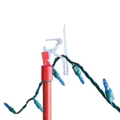 Set Of 25 Ladderless Red And Green Light Hanging Kit, 11ft -Christmas Decoration Store simpleliving 711125 25ct 11ftladderlesslighthangingkit shingleadaptorcliplights 14089.1667572602