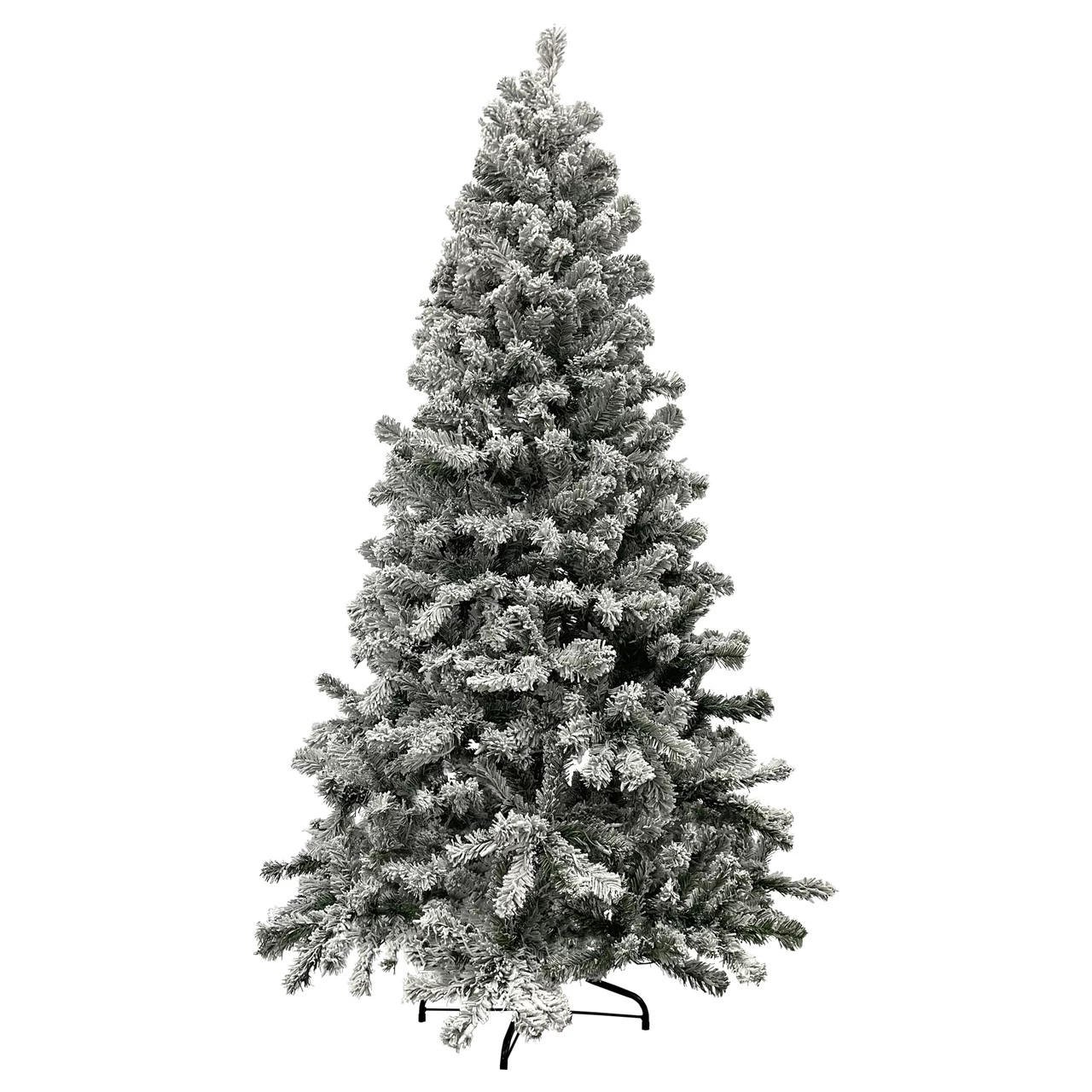 6.5' Heavily Flocked Madison Pine Artificial Christmas Tree, Unlit 3 6.5' Heavily Flocked Madison Pine Artificial Christmas Tree, Unlit