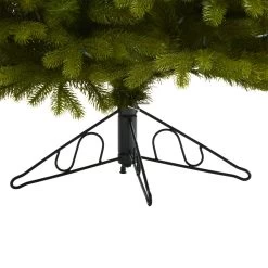 6' Pre-Lit Cambridge Flat Back Artificial Christmas Wall Tree, Warm White LED Lights -Christmas Decoration Store t1438 5 09615.1667528959