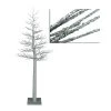 4' Silver Glitter Metallic Artificial Christmas Display Tree - Unlit
