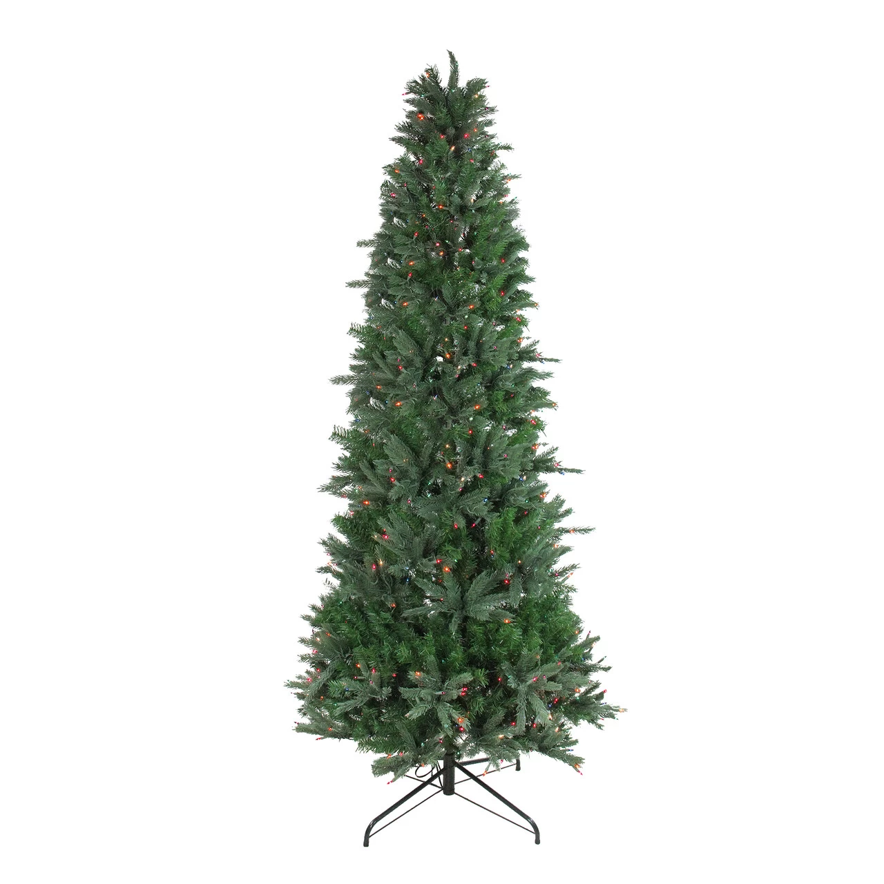 9.5' Pre-Lit Slim Vermont Fir Artificial Christmas Tree - Multicolor Dura-Lit Lights 3 9.5' Pre-Lit Slim Vermont Fir Artificial Christmas Tree - Multicolor Dura-Lit Lights