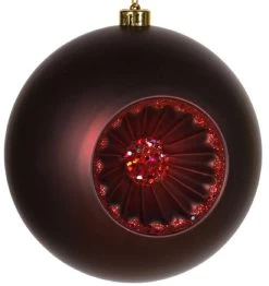 Matte Burgundy Red Retro Reflector Shatterproof Christmas Ball Ornament 8" (200mm) 7 Matte Burgundy Red Retro Reflector Shatterproof Christmas Ball Ornament 8" (200mm) -Christmas Decoration Store vickerman m112605 3 71779.1667654994