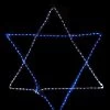 72" Blue And White LED Rope Light Star Of David Hanukkah Decor 2 72" Blue And White LED Rope Light Star Of David Hanukkah Decor -Christmas Decoration Store vickerman x106060 88216.1667687098