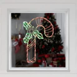 18" Red And Green LED Lighted Candy Cane Christmas Window Silhouette Decoration -Christmas Decoration Store vivekqn74zcncmvbgrhntnv9v7kho7zq 11850.1667489720