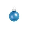 12ct Cobalt Blue Metallic Glass Christmas Ball Ornaments 2.75" (70mm)