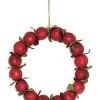 4.5" Red Crab Apple Autumn Harvest Christmas Wreath Ornament