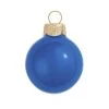 8ct Delft Blue Glass Pearl Christmas Ball Ornaments 3.25" (80mm)