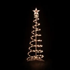 Set Of 3 Clear Lighted Spiral Christmas Trees - 3', 4', And 6' -Christmas Decoration Store ys massstand large201 17149.1667530467