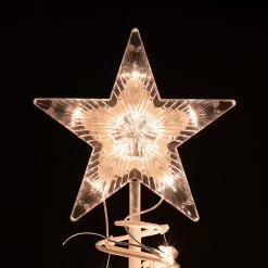 Set Of 2 Lighted Clear Outdoor Spiral Christmas Cone Trees 4', 6' -Christmas Decoration Store ys massstand s m201 82564.1667530468