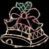 15" Lighted Bells With Bow Christmas Window Silhouette Decoration