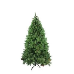 7.5' Medium Dakota Red Pine Artificial Christmas Tree With Pinecones - Unlit