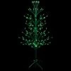 4' Pre-Lit Green Slim Profile Cascade Twig Christmas Tree - Green Lights